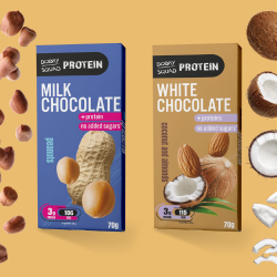 DOBRY SQUAD PROTEIN Chocolate Set – White & Milk, Sugar-Free 70g x 2