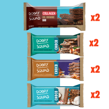 Collection DOBRY SQUAD PROTEIN x CHOCO 8 pcs mix