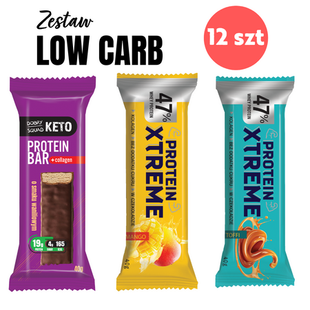 Zestaw LOW CARB 4 xToffi + 4xMango+4x Keto Wanilia