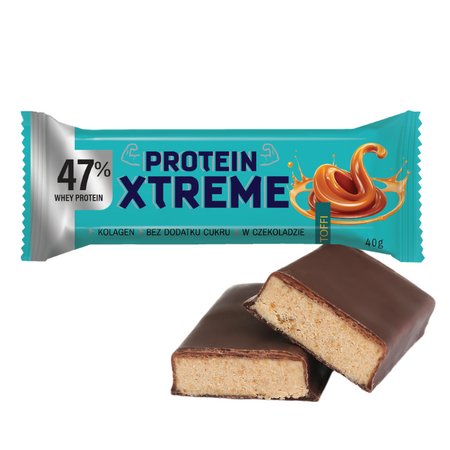 Zestaw batonów XTREME PROTEIN Toffi 40g   12 szt