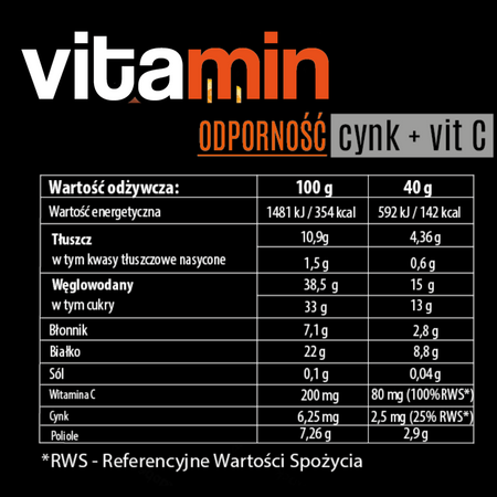 Set 12 pcs - VITAMIN Immunity flavour Tropic 40g